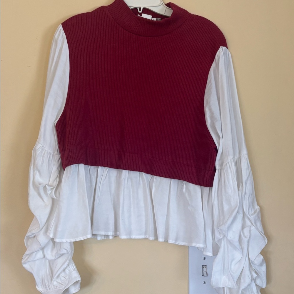 Anthropologie sweater blouse